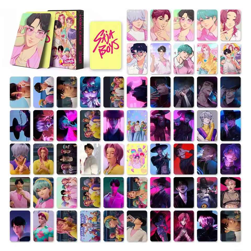 K-Pop Demon Hunters Card + Sticker Set