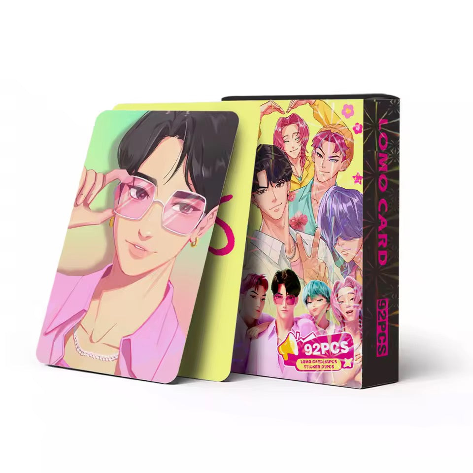 K-Pop Demon Hunters Card + Sticker Set
