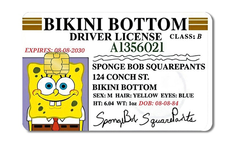 Spongebob Squarepants VISA Card Skin