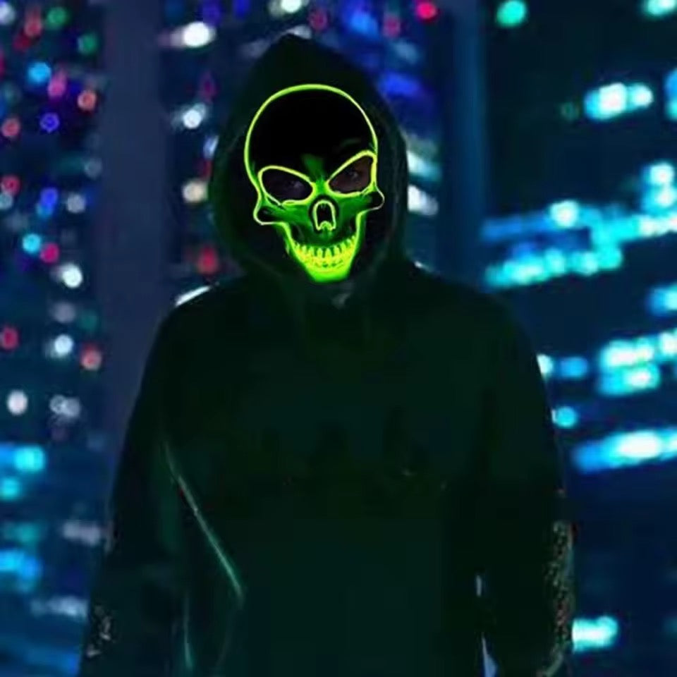 Halloween Party LED Skull Mask