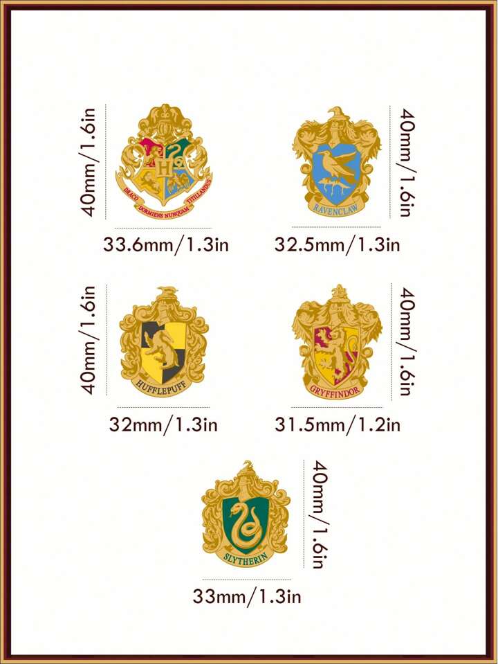 Harry Potter House Emblem Enamel Pins