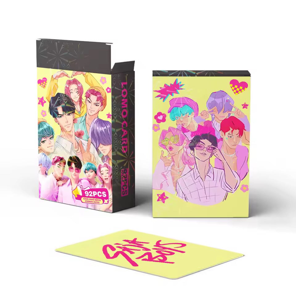 K-Pop Demon Hunters Card + Sticker Set