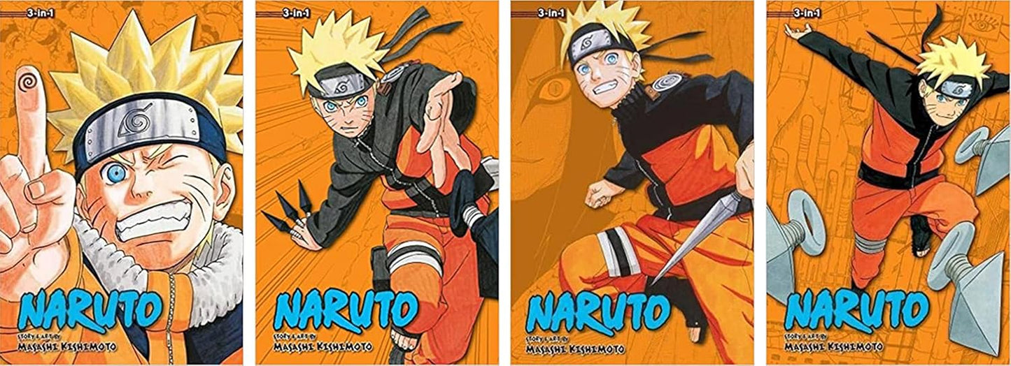 Naruto 3-in-1 Edition Manga Set