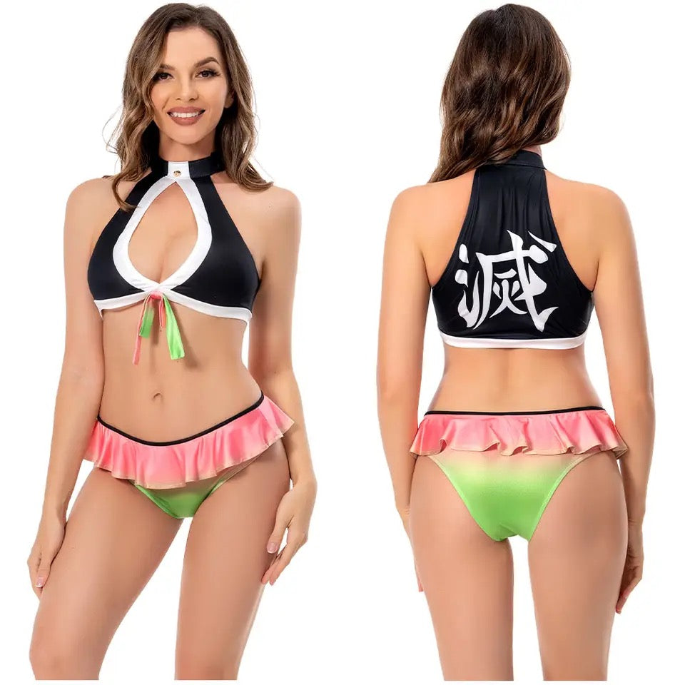 Demon Slayer Bikini Swimsuit (PRE-ORDER)