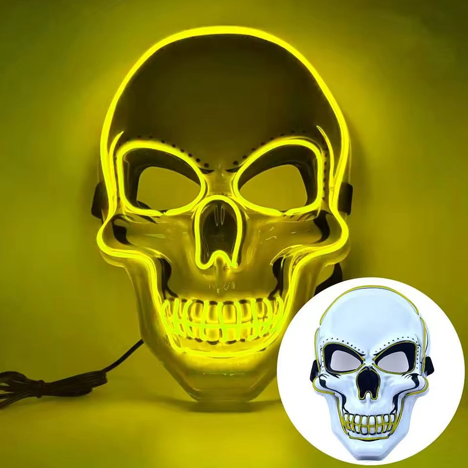 Halloween Party LED Skull Mask