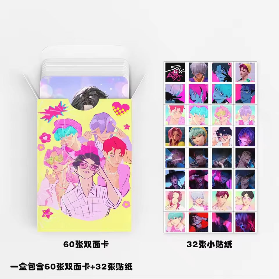 K-Pop Demon Hunters Card + Sticker Set