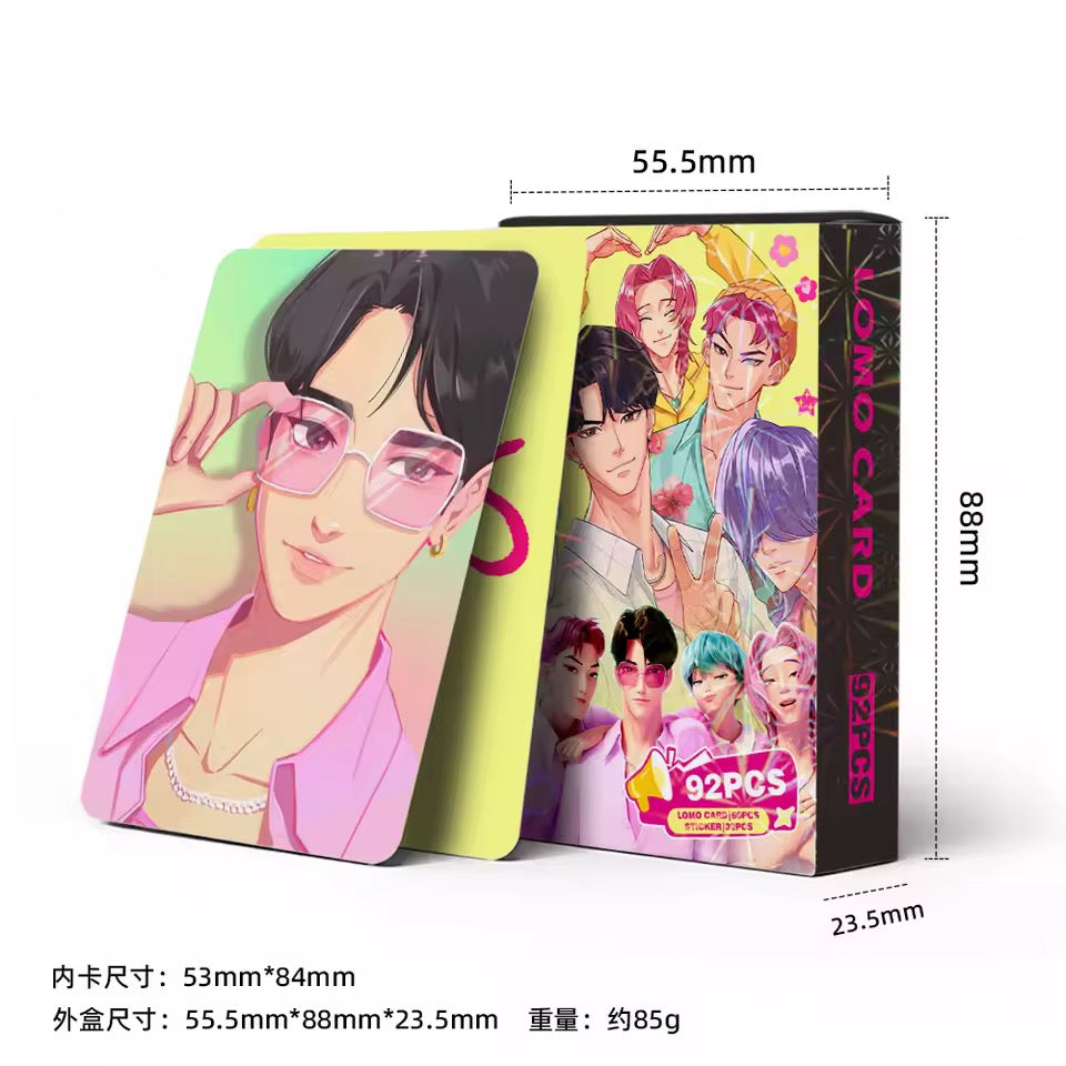 K-Pop Demon Hunters Card + Sticker Set