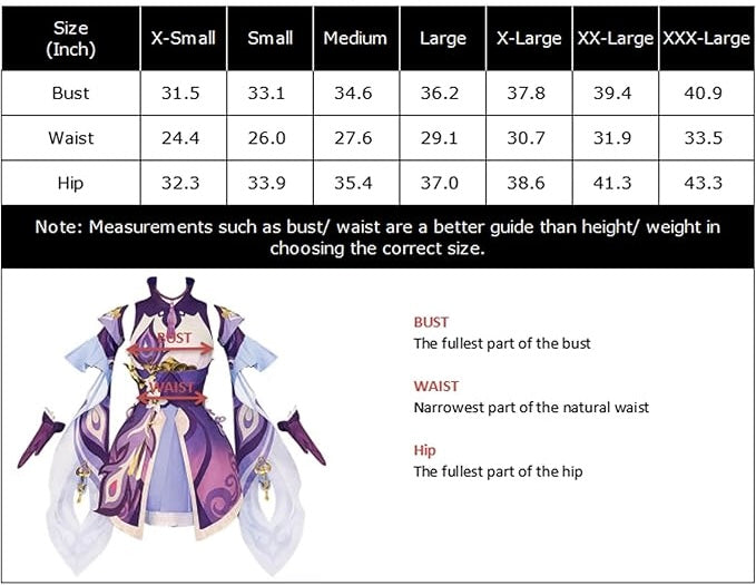 Genshin Impact Keqing Cosplay (IN-STOCK)
