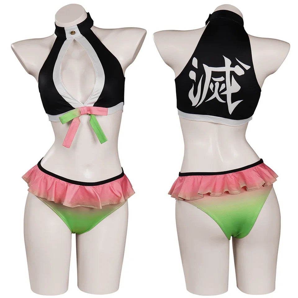 Demon Slayer Bikini Swimsuit (PRE-ORDER)