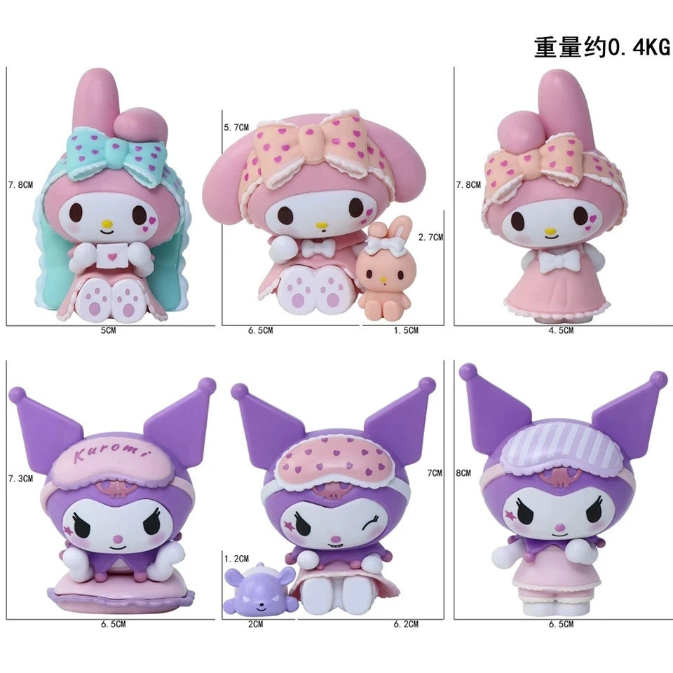 Conjunto de figuras Sanrio / My Melody