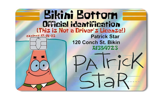 Spongebob Squarepants VISA Card Skin (Holo)