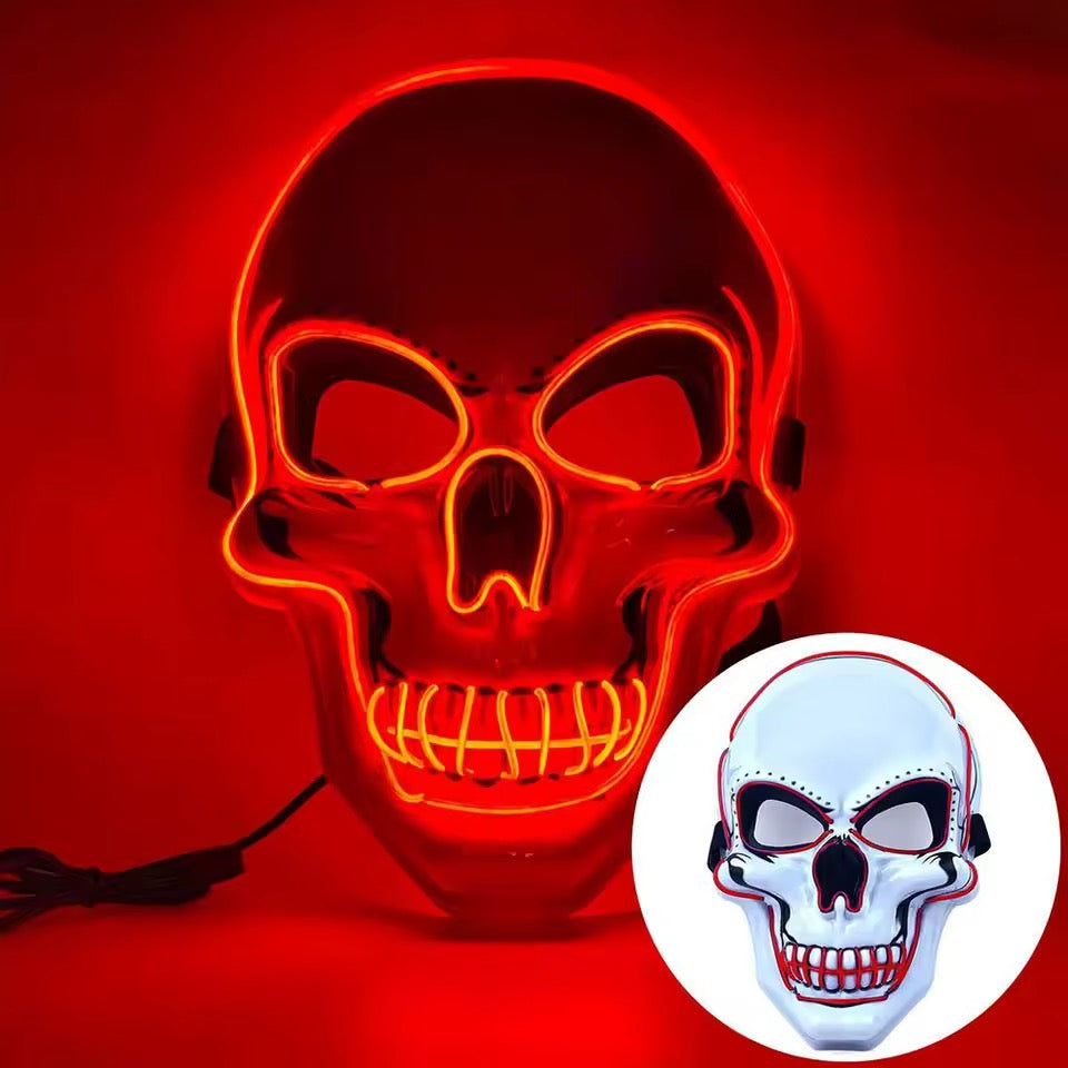 Halloween Party LED Skull Mask