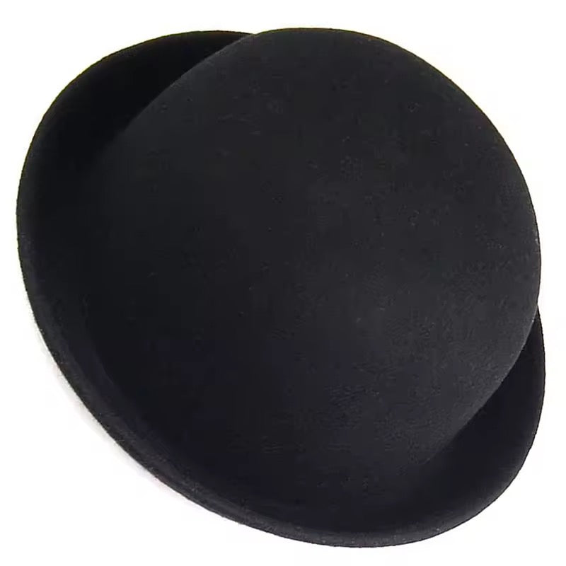 Round Black Cosplay Top Hat