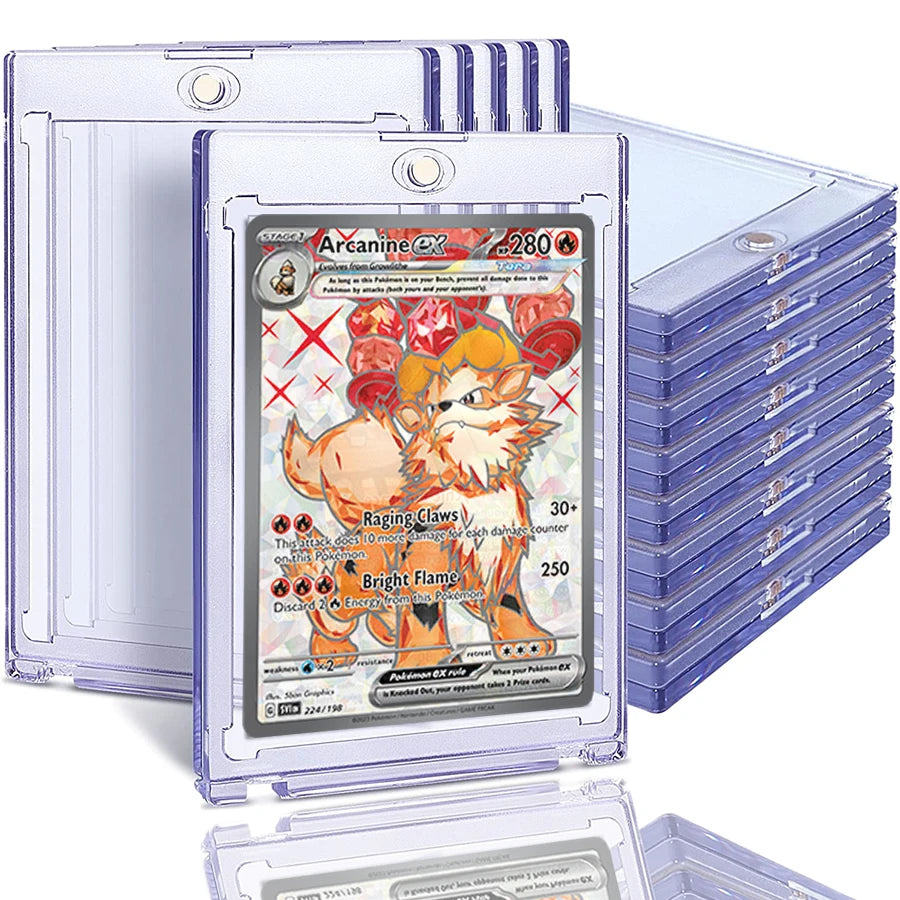 magnetic card holder pokemon Magnetic Acrylic TCG Card Holders – AZnewToys®
