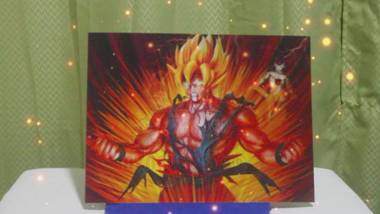 Demostración de póster de anime en 3D