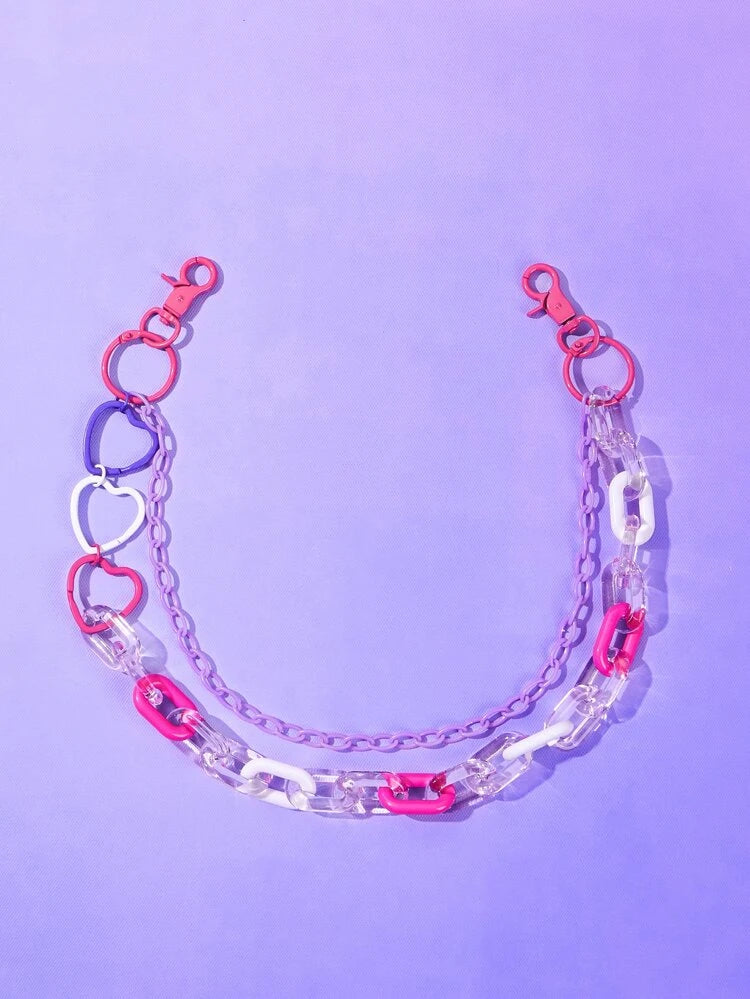 Cadena de pantalones de corazón