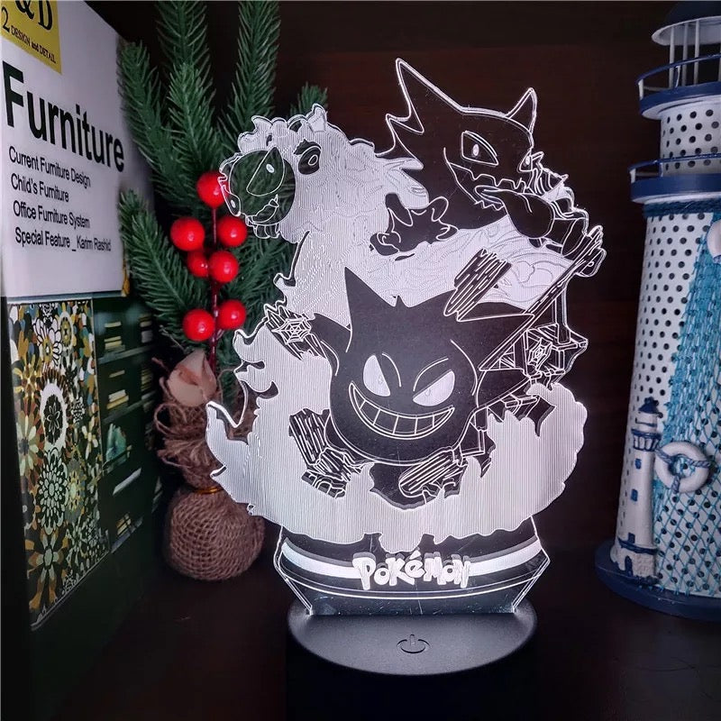 Lámpara 3D Acrílica Pokémon