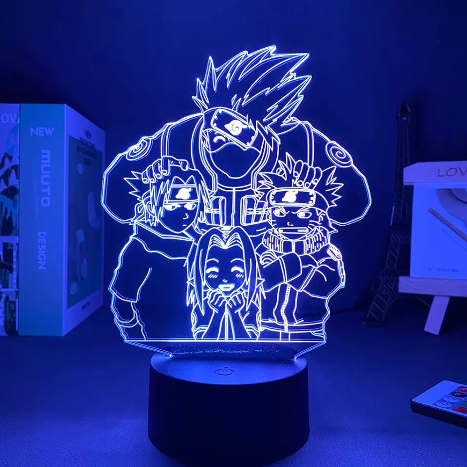 Lámpara 3D Acrílica Naruto