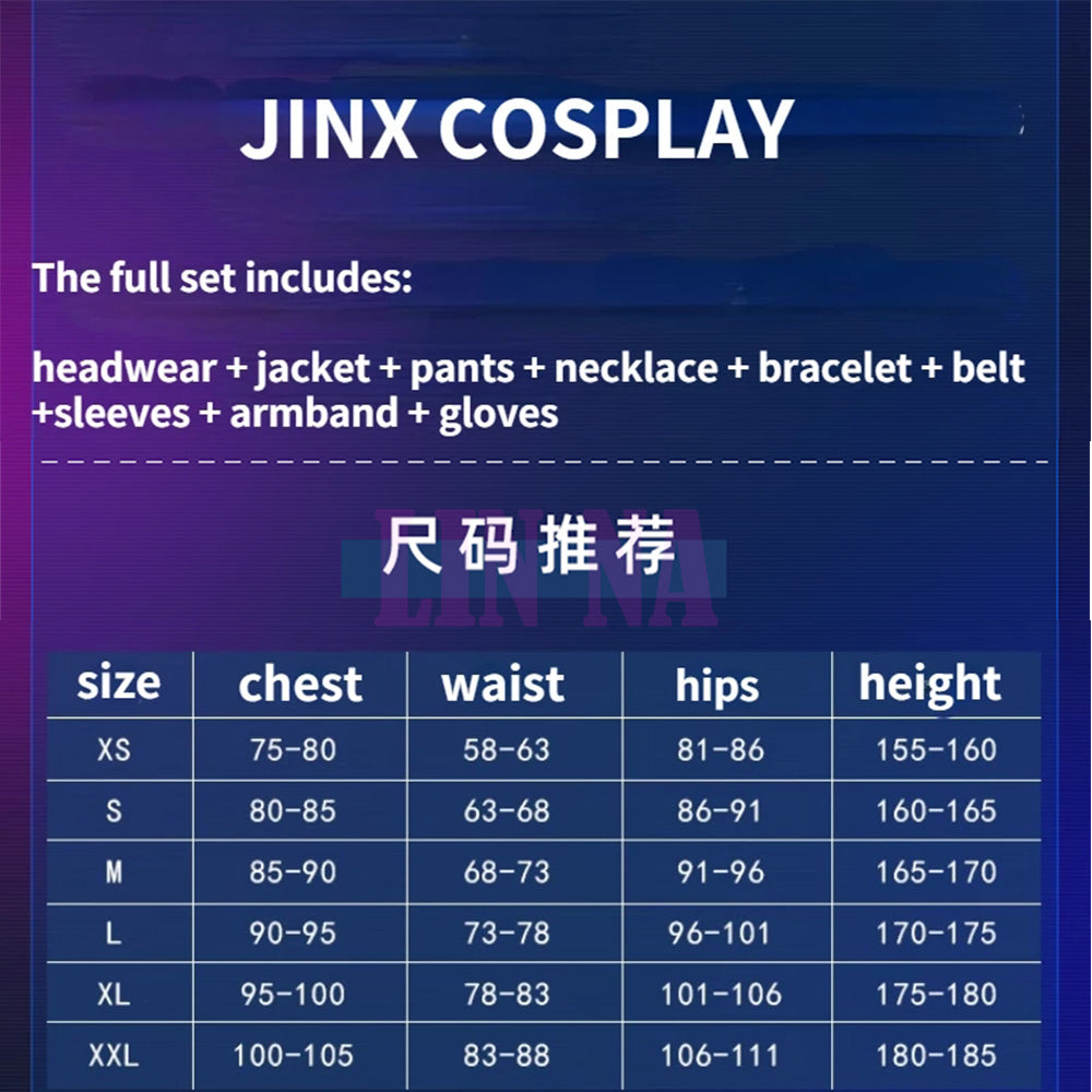 Cosplay de Arcane Jinx (PRE-ORDEN)