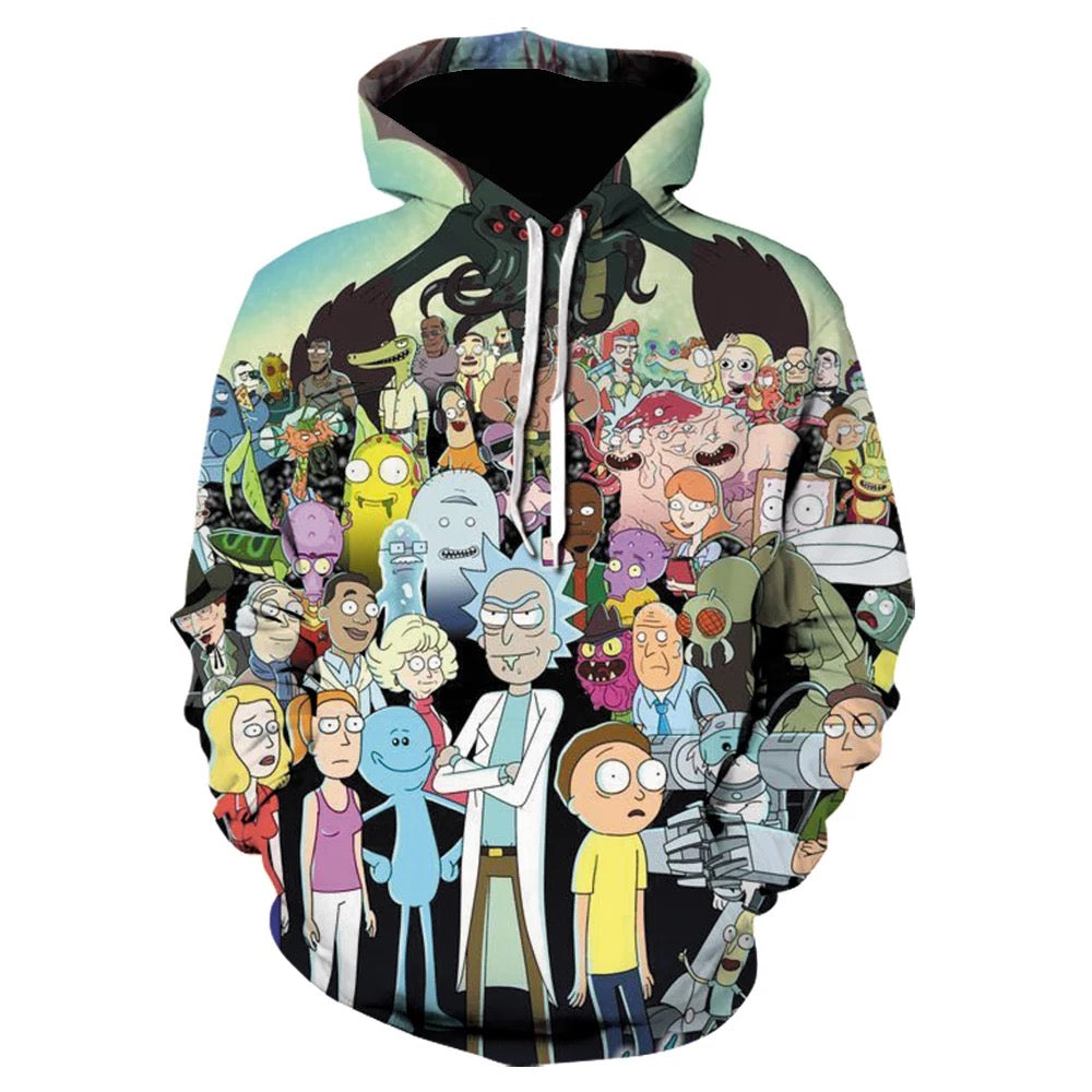Sudadera con capucha Rick y Morty