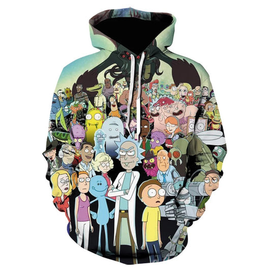Sudadera con capucha Rick y Morty