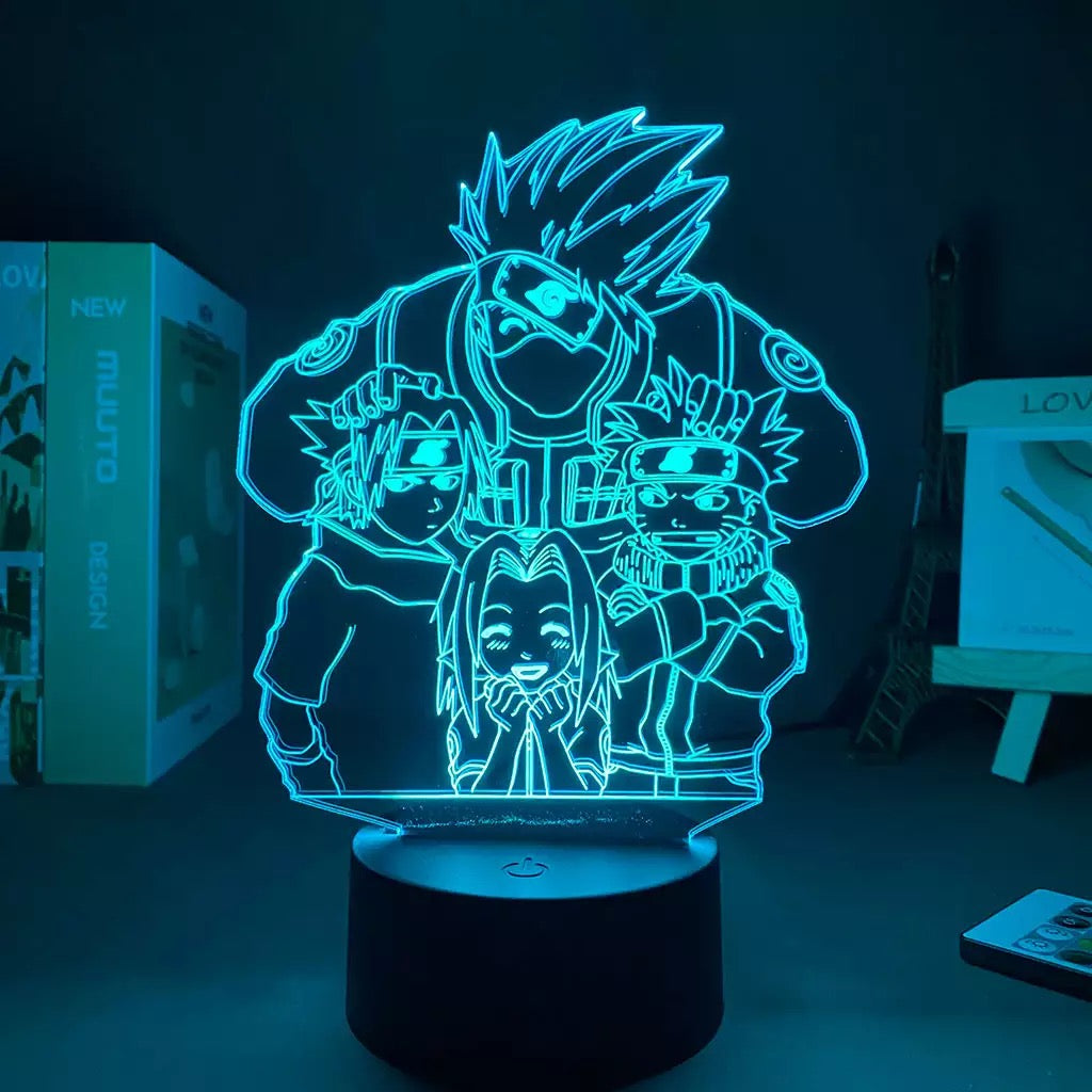 Lámpara 3D Acrílica Naruto