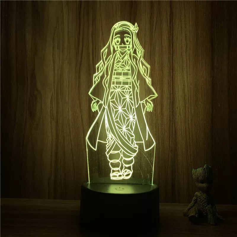 Lámpara 3D Demon Slayer