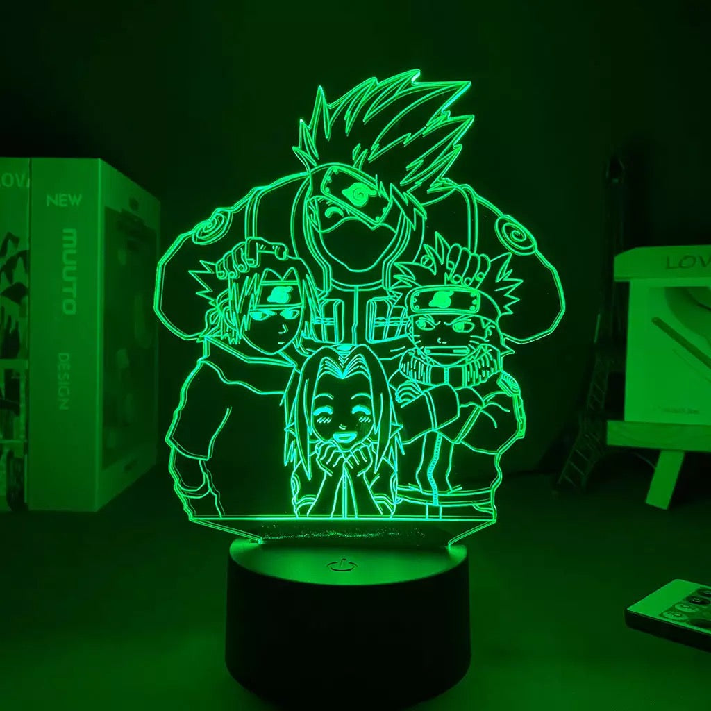 Lámpara 3D Acrílica Naruto