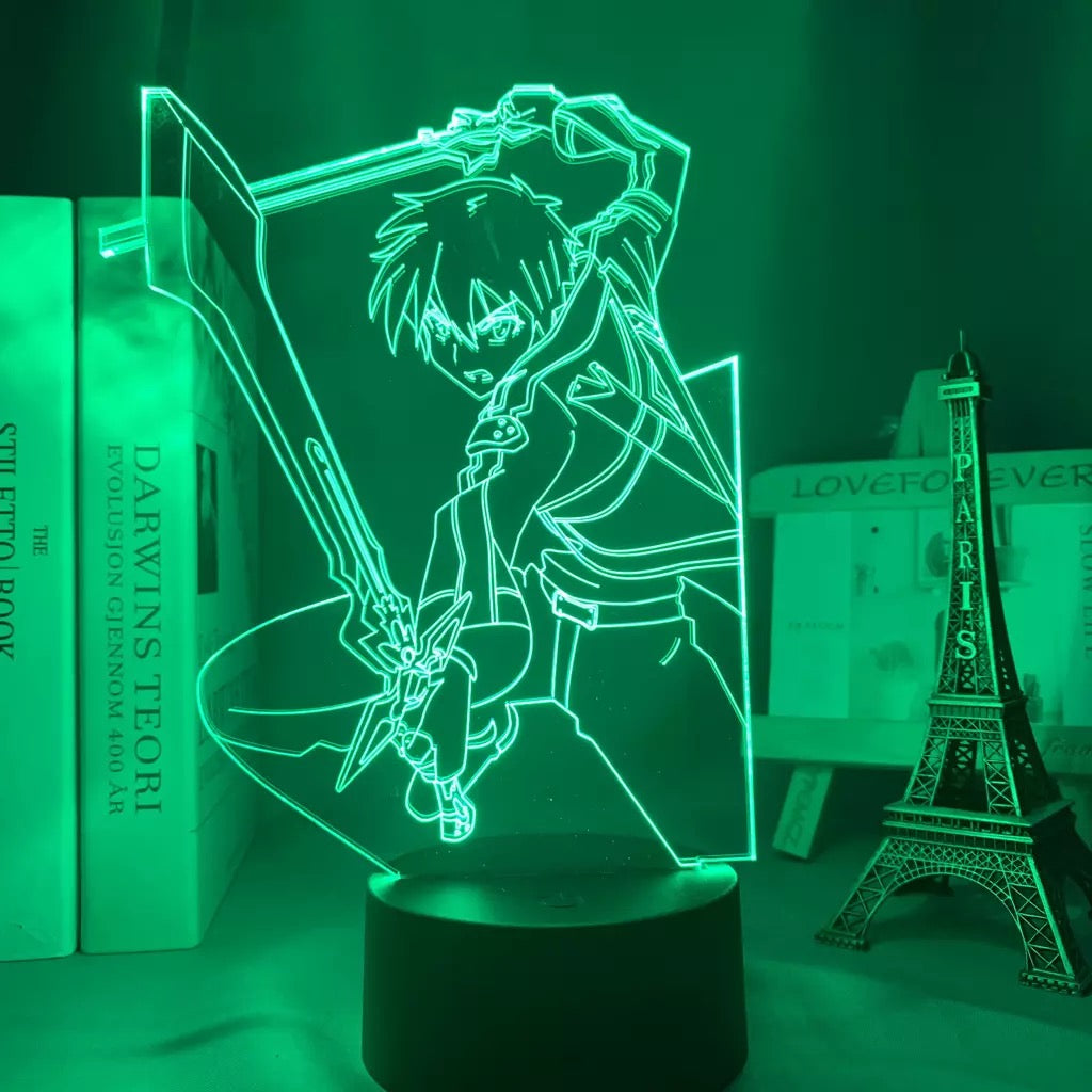 Lámpara 3D acrílica Sword Art Online