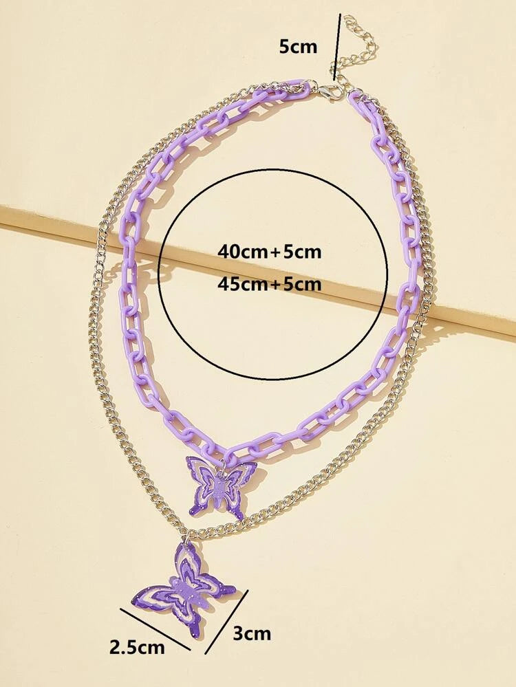 Collar de mariposa