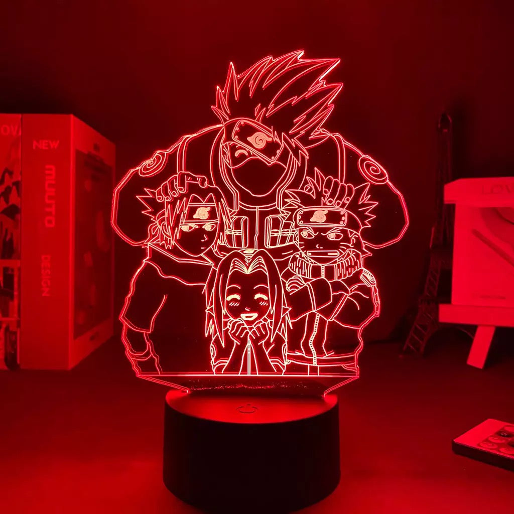 Lámpara 3D Acrílica Naruto