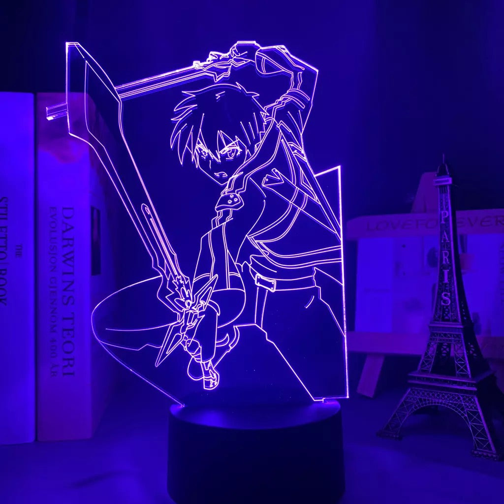Lámpara 3D acrílica Sword Art Online