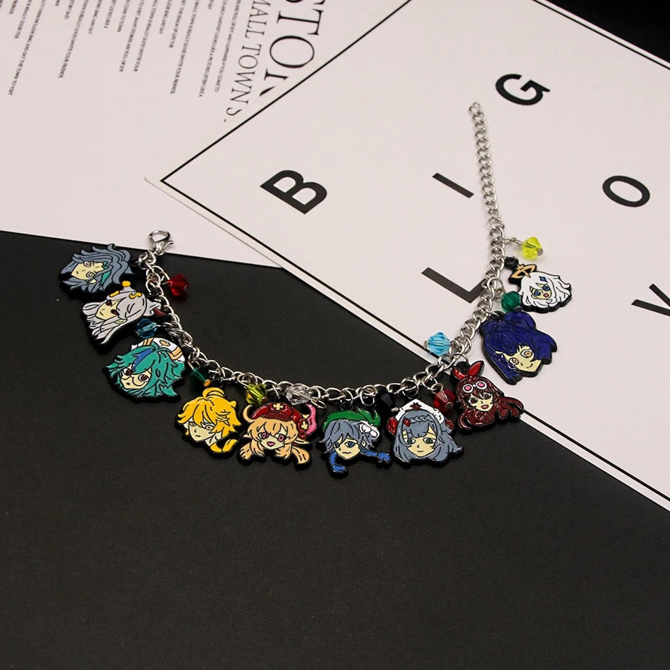 Impacto de Genshin: pulsera con dijes