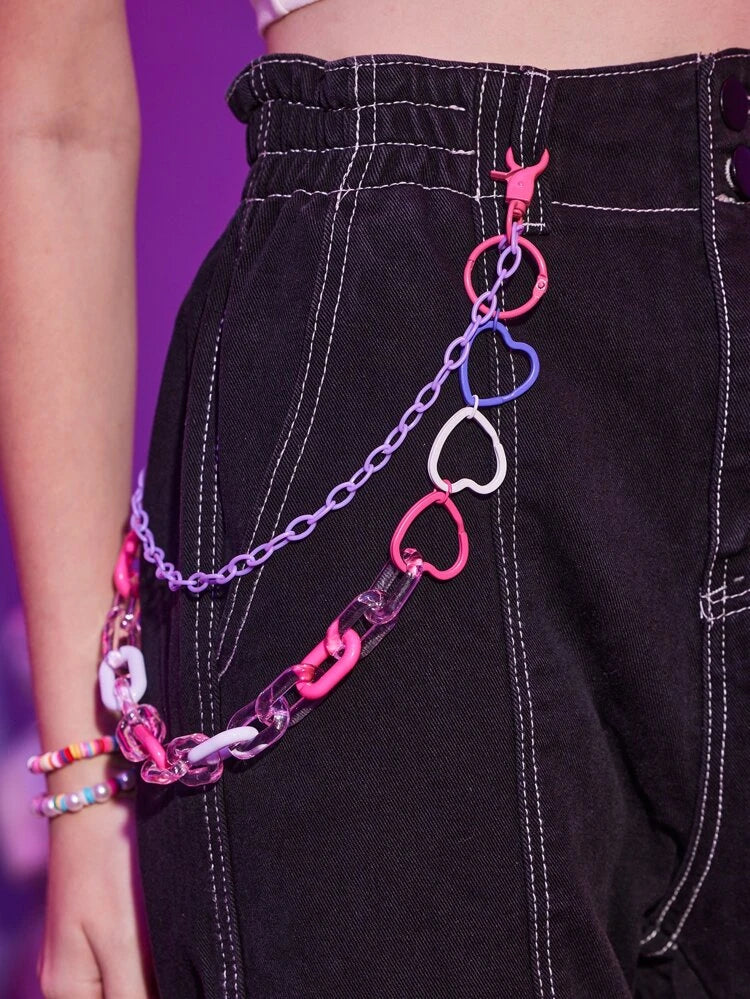 Cadena de pantalones de corazón