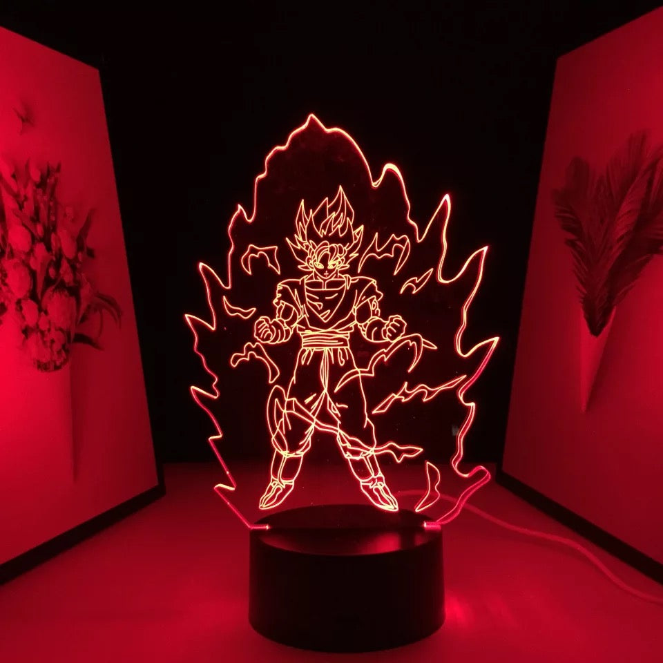 Lámpara 3D Dragon Ball Z/GT/S Acrílico