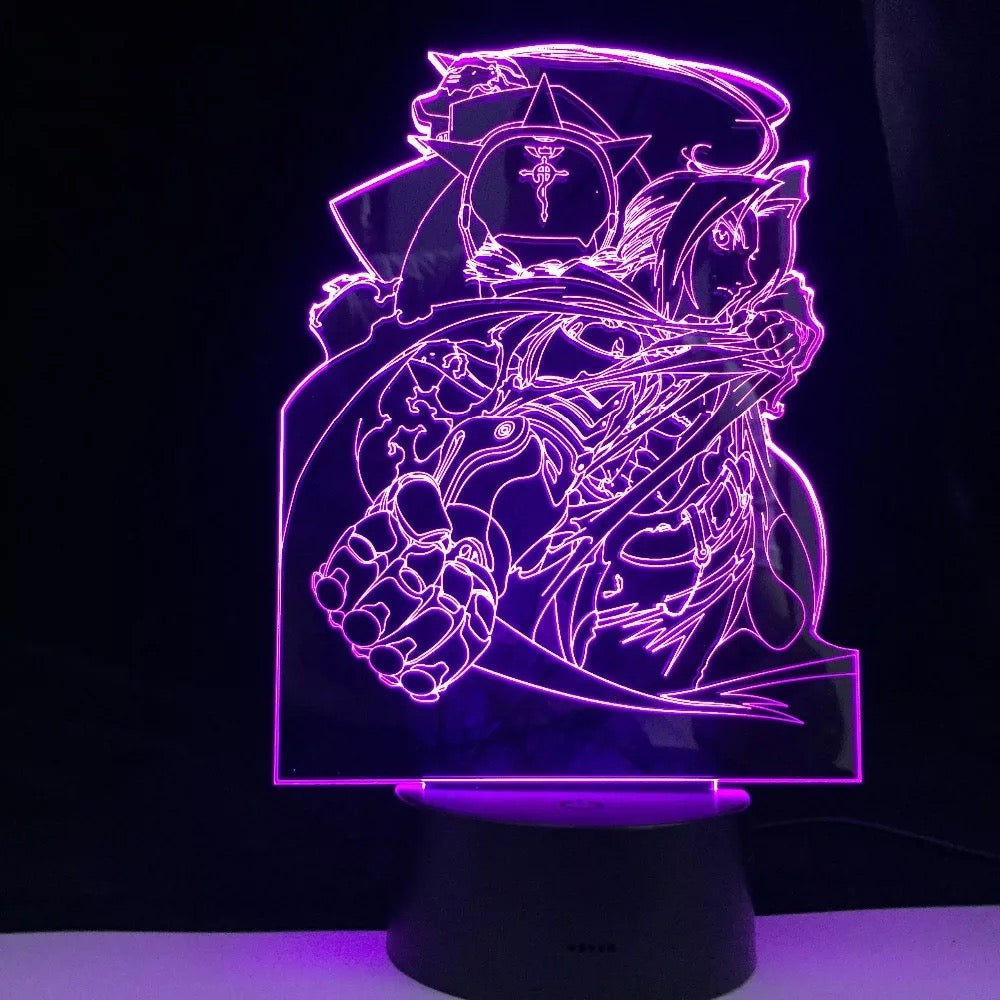 Lámpara 3D acrílica Full Metal Alchemist