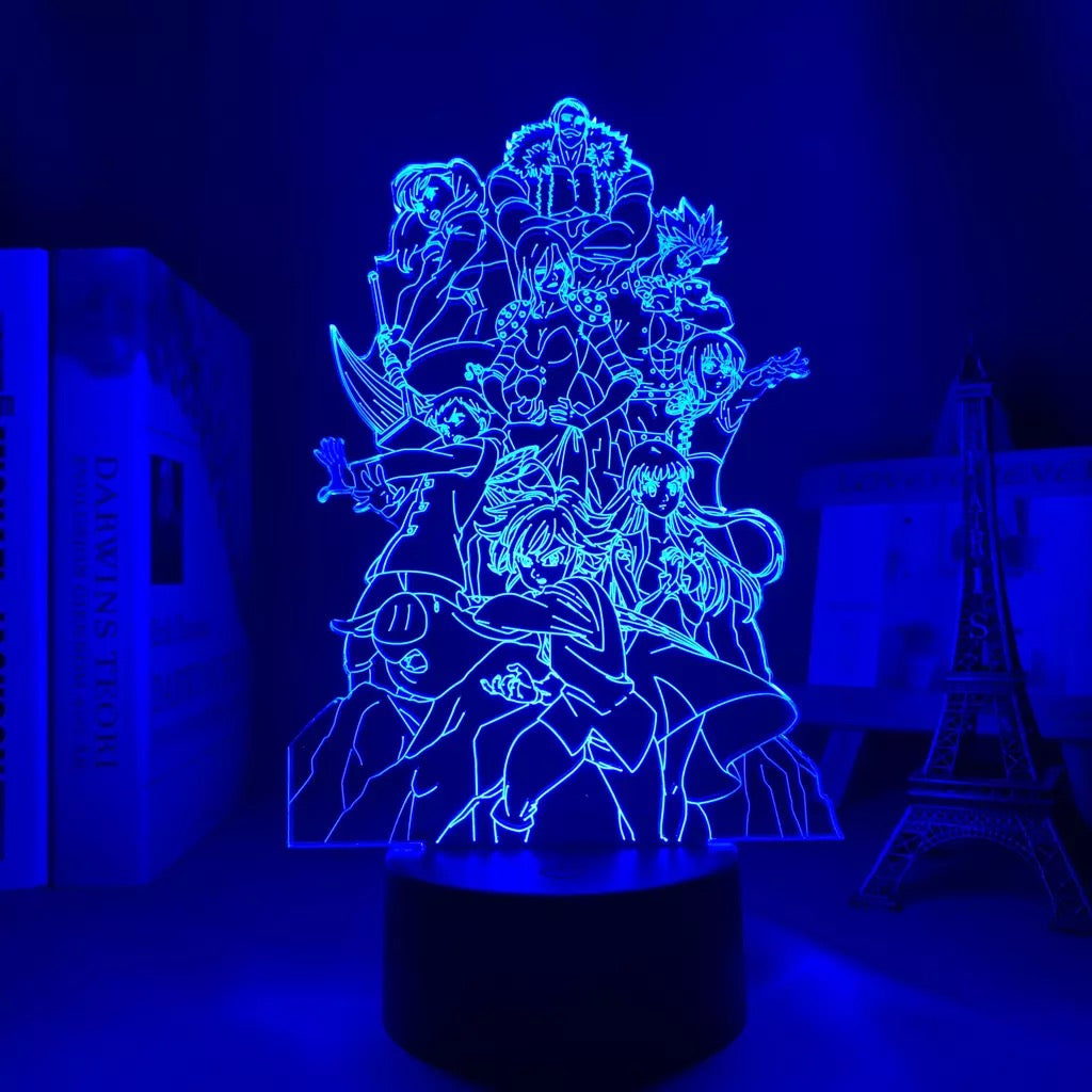 Lámpara 3D Acrílica Siete Pecados Capitales