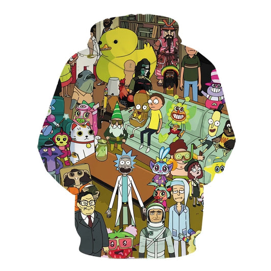 Sudadera con capucha Rick y Morty