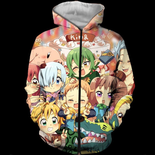 Sudadera con capucha de los siete pecados capitales