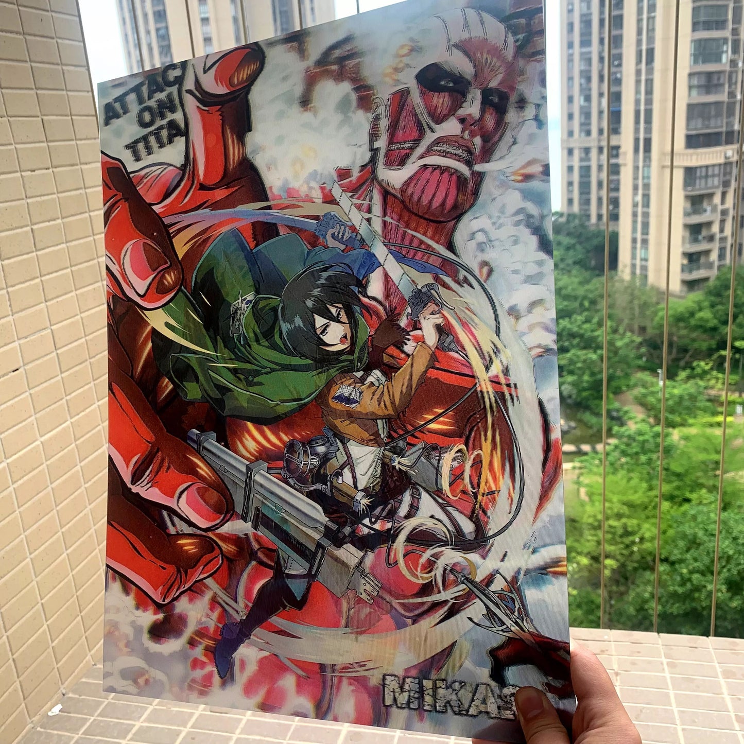 Ataque a Titán 3D Póster