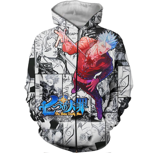Sudadera con capucha de los siete pecados capitales