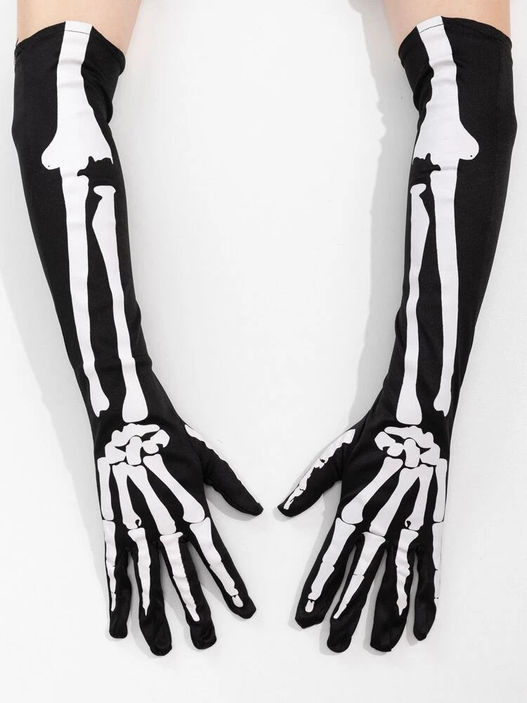 Skeleton Long Gloves