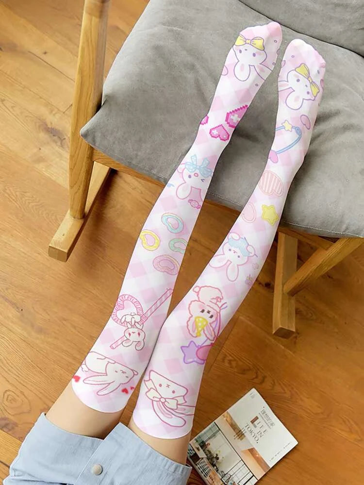Calcetines de conejito kawaii
