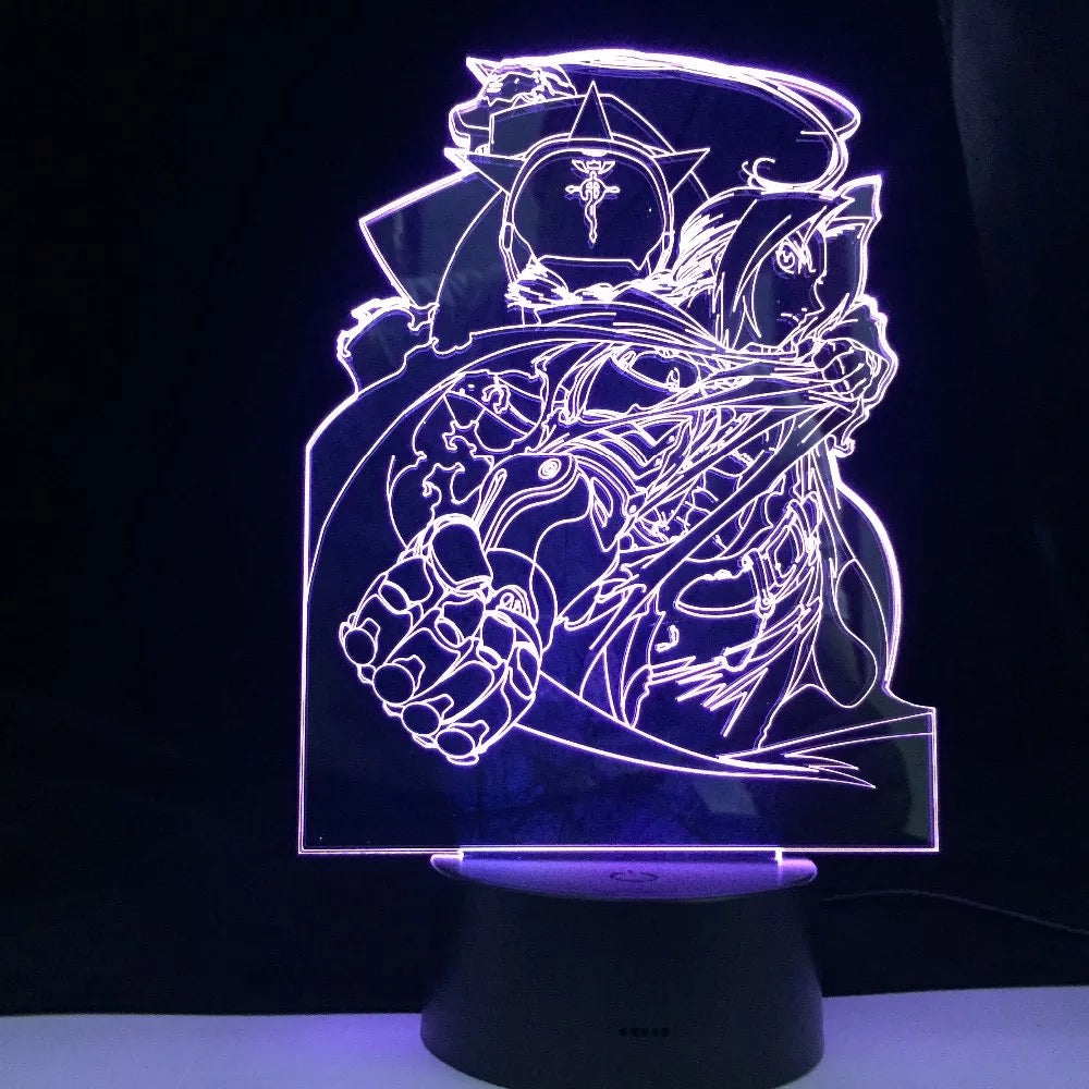 Lámpara 3D acrílica Full Metal Alchemist