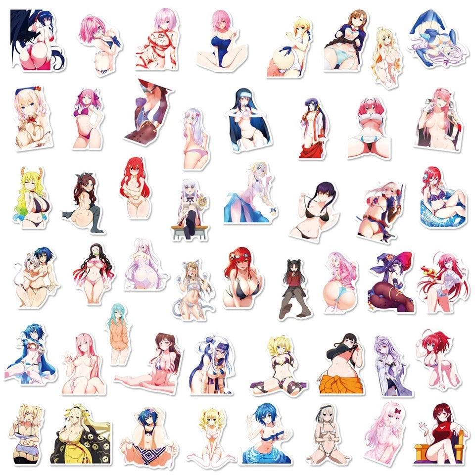 ¡Pegatinas! - Chicas sexys de anime hentai