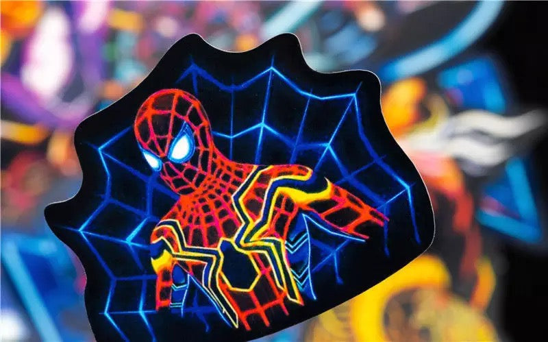 ¡Pegatinas! - Marvel (neón)