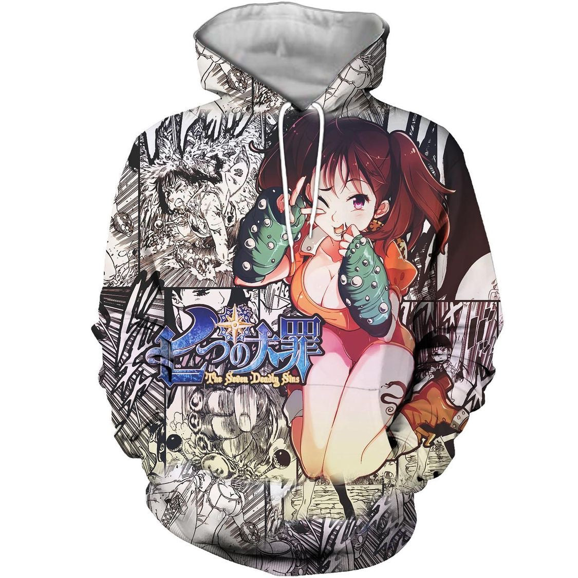Sudadera con capucha de los siete pecados capitales