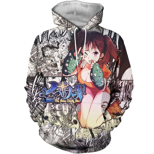 Sudadera con capucha de los siete pecados capitales