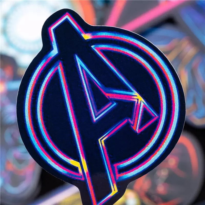 ¡Pegatinas! - Marvel (neón)