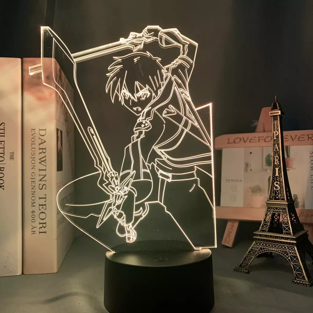 Lámpara 3D acrílica Sword Art Online